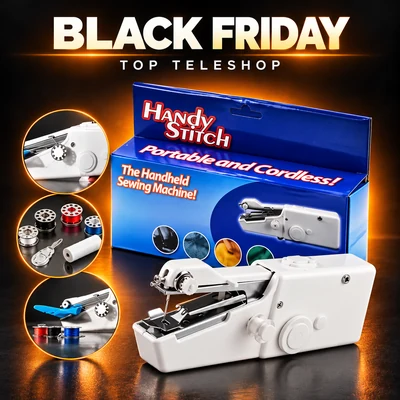 Masina portabila de cusut fara fir Handy Stitch – Reducere 45%! Numai 123 Ron in loc de 199 Ron