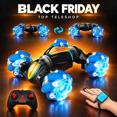 Oferta – Twisted Car – Masinuta controlabila prin gesturi si telecomanda – Masina Cascadorie 360° DRIFT