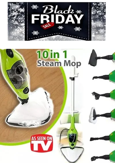 Mop cu Aburi H2O X10 – Functie de Dezinfectare si Control Abur – 1300W, rezervor 400ml