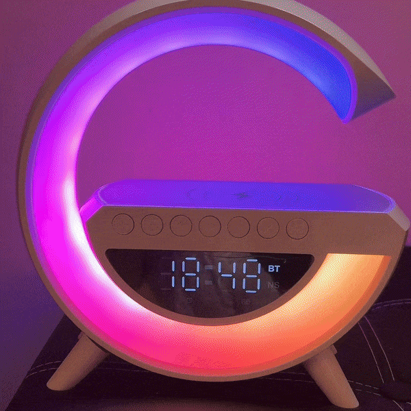 Funcțiile lămpii RGB cu boxă Bluetooth și ceas