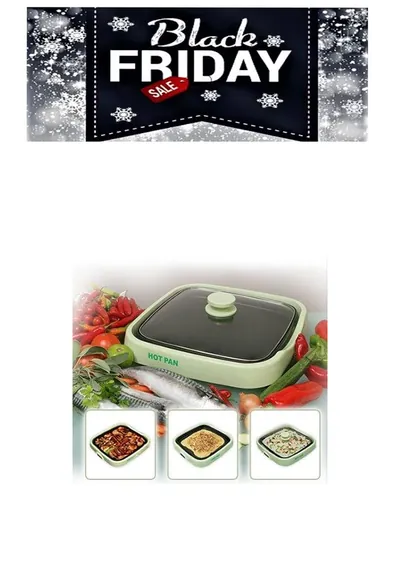 Hot Pan – tigaie electrică + set de cuțite cadou