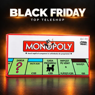 Joc Monopoly București, accesorii incluse, +8 ani