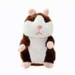 Jucarie de plus interactiva, hamster maro , repeta tot ce aude, 15cm, Baterii incluse, Oferte Shop