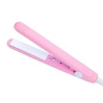 Mini placa de indreptat parul, din ceramica, Roz, 20W,17 cm, Oferte Shop