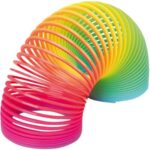 Jucarie interactiva spirala Arc Rainbow iluminat, Slinky Emoji Smile by Oferte Shop