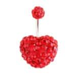Piering buric inima Oferte Shop, Rosu , 14 Mm