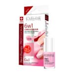 Tratament Unghii Eveline Cosmetics 6 in 1 Rose, 5 ml