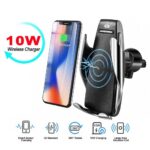 Pachet Incarcator Wireless Auto (Cadou adaptor priza auto 3,4A) , 2 Bobine, Qi Standard, Compatibil iPhone X, iPhone 8/8 Plus, Samsung Galaxy S9/S9+/S8/S8+/S7/Note 8 si universal, New Generation by Oferte Shop