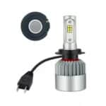 Set 2 LED-uri auto, H7, 72W, 8000Lm, 6500k, alb rece, S2 Motor Starter
