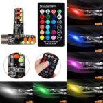 Set 2 becuri de pozitie LED RGB cu telecomanda si intensitate reglabila , Oferte Shop
