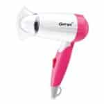 Feon Uscator par Gemei, Alb/Roz, 1200 W, 3 trepte temperatura, New Generation by Oferte Shop