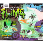Kit Slime fosforedcent, fabrica de slime, figurine incluse, + 6 ani , Multicolor, Oferte Shop