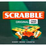 Joc Scrabble, 30cm, joc de societate pentru exersarea limbii engleze, +7 ani