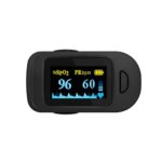 Pulsoximetru Accurate FS20C, negru, masoara saturatia oxigenului din sange si rata pulsului, 4 pozitii de citire a textului, senzor de precizie