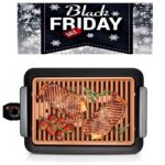 Oferta Grătar electric fara fum Deluxe Smokeless Grill -NO-STICK TITANIUM COPPER