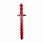 Jucarie Sabie Minecraft Iron , 54 cm , Iluminare LED si sunete, Rosu, New Generation By Oferte Shop