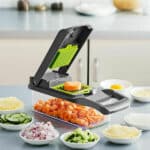 Veggie Slicer - Razatoare multifunctionala legume si fructe 14 piese, lame inox + maner protectie